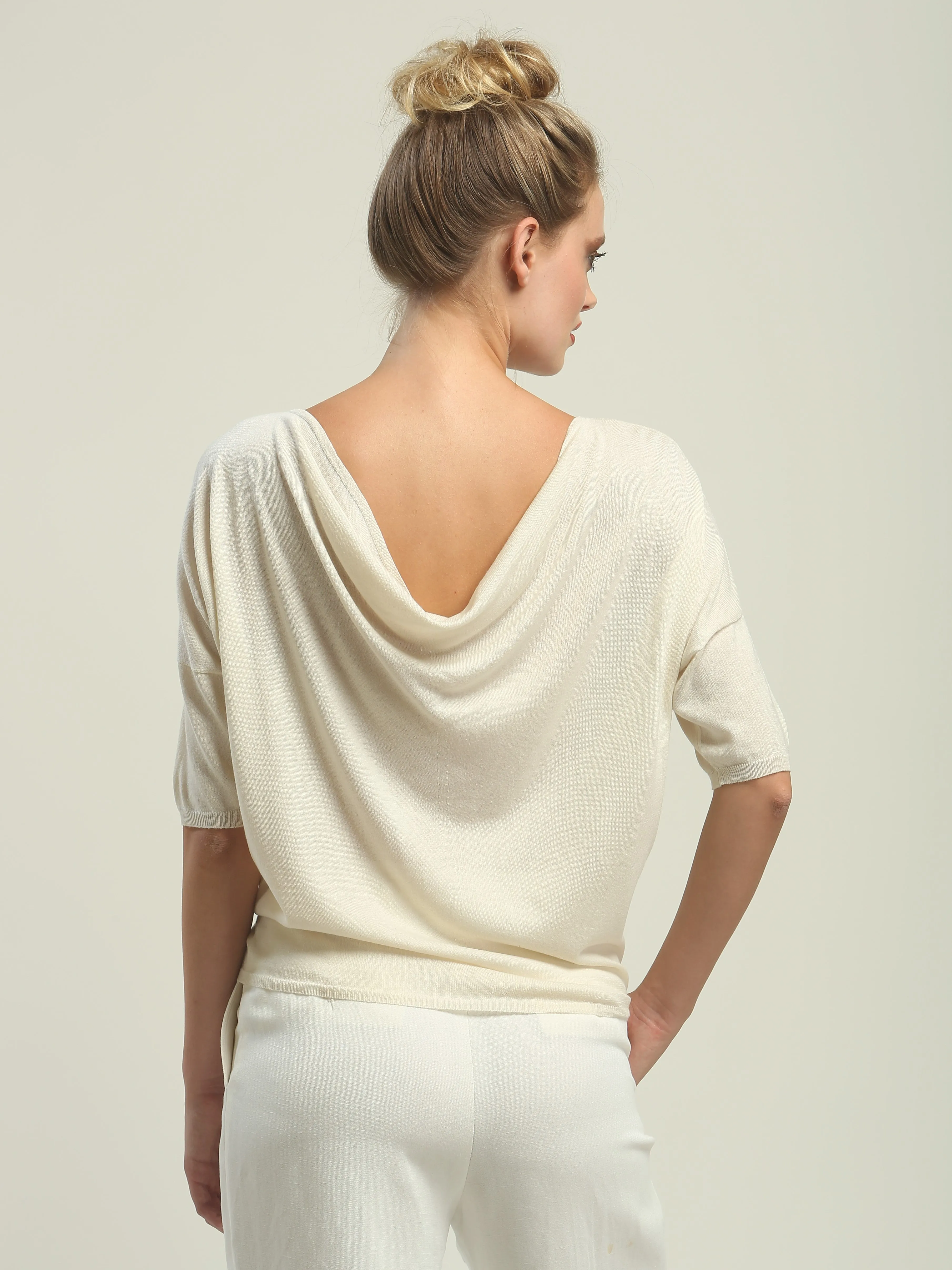 Reversible Drape Neck Top