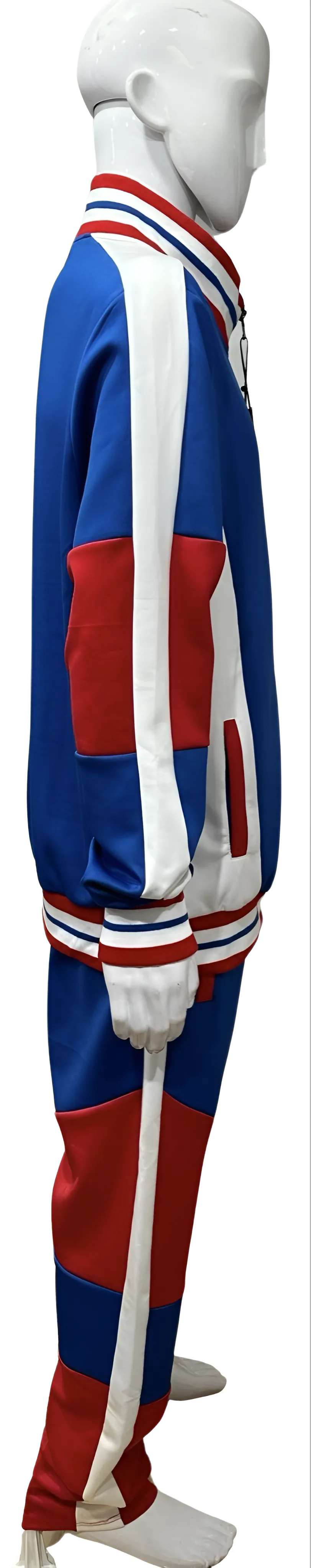 ^UCXX^ (BLUE-RED) ZIP UP TRACKSUITS (ACTIVEWEAR)