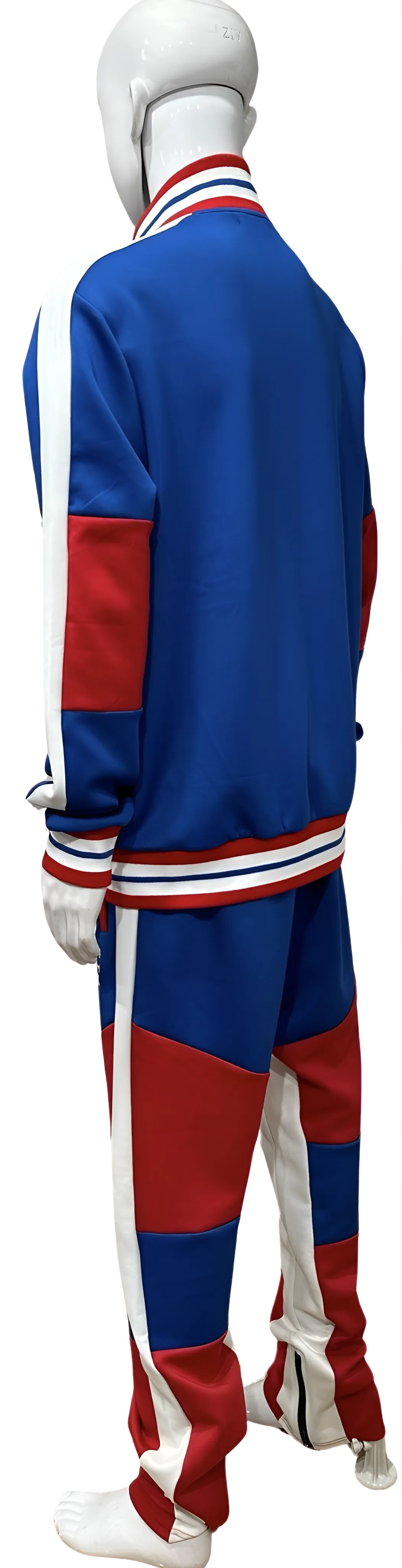 ^UCXX^ (BLUE-RED) ZIP UP TRACKSUITS (ACTIVEWEAR)