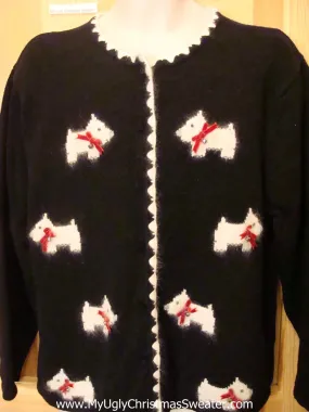 West Highland Terrier Scottie Dog Funny Ugly Sweater