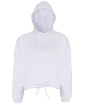 White - Women's TriDri® cropped oversize hoodie