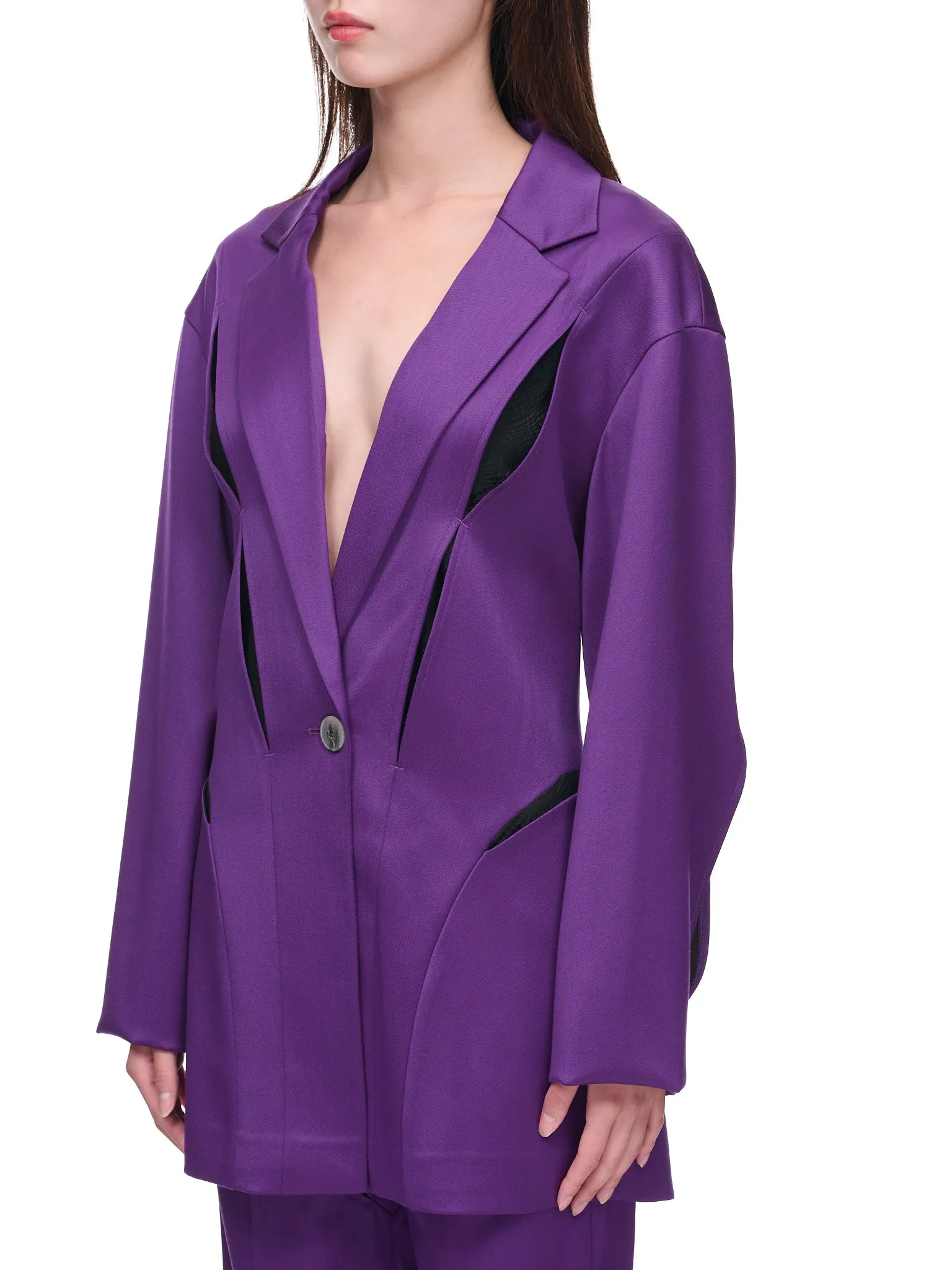 Wool Suit Jacket (WV07V-VIOLET)