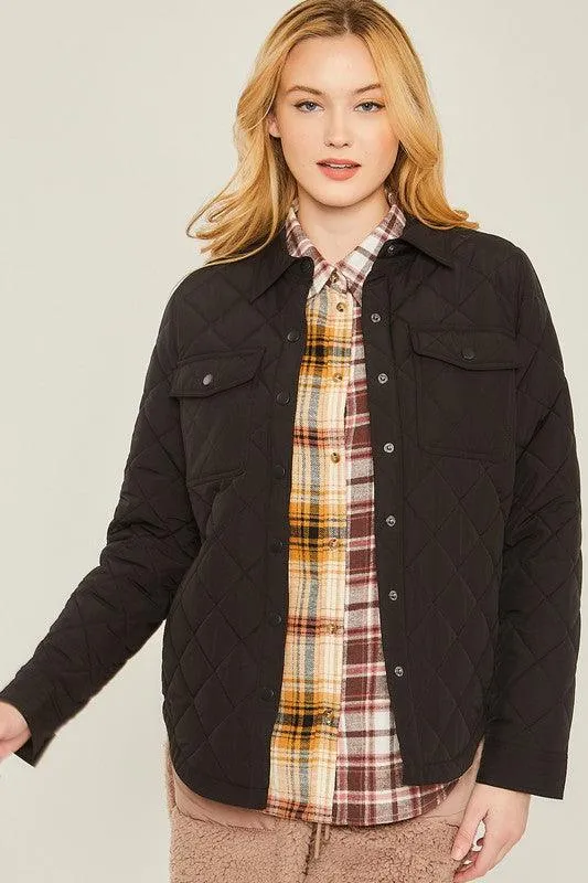 Woven Double Pocket Shacket